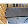 Image 2 : Long Cabinet w/ 3 Double Door Cabinet Sections 98"x18"x33"H (Contents Not Included)