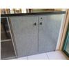 Image 5 : Long Cabinet w/ 3 Double Door Cabinet Sections 98"x18"x33"H (Contents Not Included)