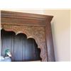 Image 3 : Wooden Shelf w/ Carved Top Design 93"x15"x54"H (Contents Not Included)