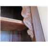 Image 8 : Wooden Shelf w/ Carved Top Design 93"x15"x54"H (Contents Not Included)