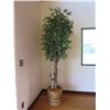Image 2 : Qty 3 Indoor Potted Tall Artificial Trees