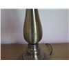 Image 7 : Qty 2 Table Lamps w/ Metal Pedestal Base & White Shades 26"H
