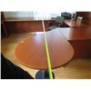 Image 14 : Wooden Office Sectional Desk Set w/ Hutch, Leaf & Chair (Contents Not Included)