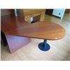 Image 9 : Wooden Office Sectional Desk Set w/ Hutch, Leaf & Chair (Contents Not Included)