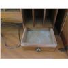 Image 8 : Vintage Secretary Desk w/ Roll Top & Inside Organizer 50"x46"H