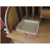 Image 9 : Vintage Secretary Desk w/ Roll Top & Inside Organizer 50"x46"H