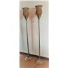 Image 1 : Qty 2 Lantern Style Floor Lamps 70"H