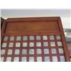 Image 2 : Tall Narra Wood Panel w/ Capiz Shell Insets 36"x2"x90" (a few surface scratches from handling)