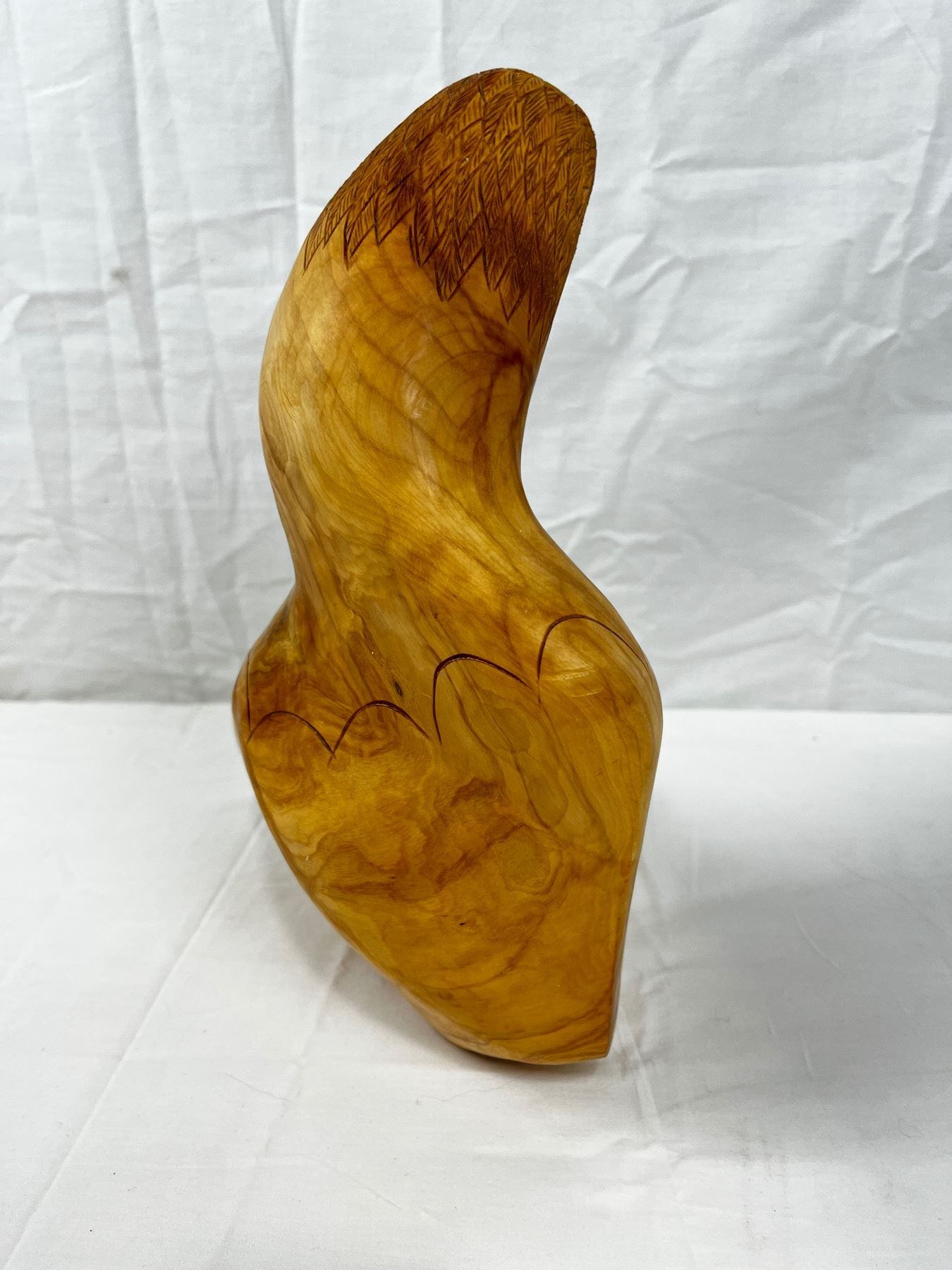 Original Wood Carving Signed by Canadian Artist Clyde Drew