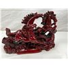 Image 1 : Fengshui Three Red Running Horses - Made of Polyresin