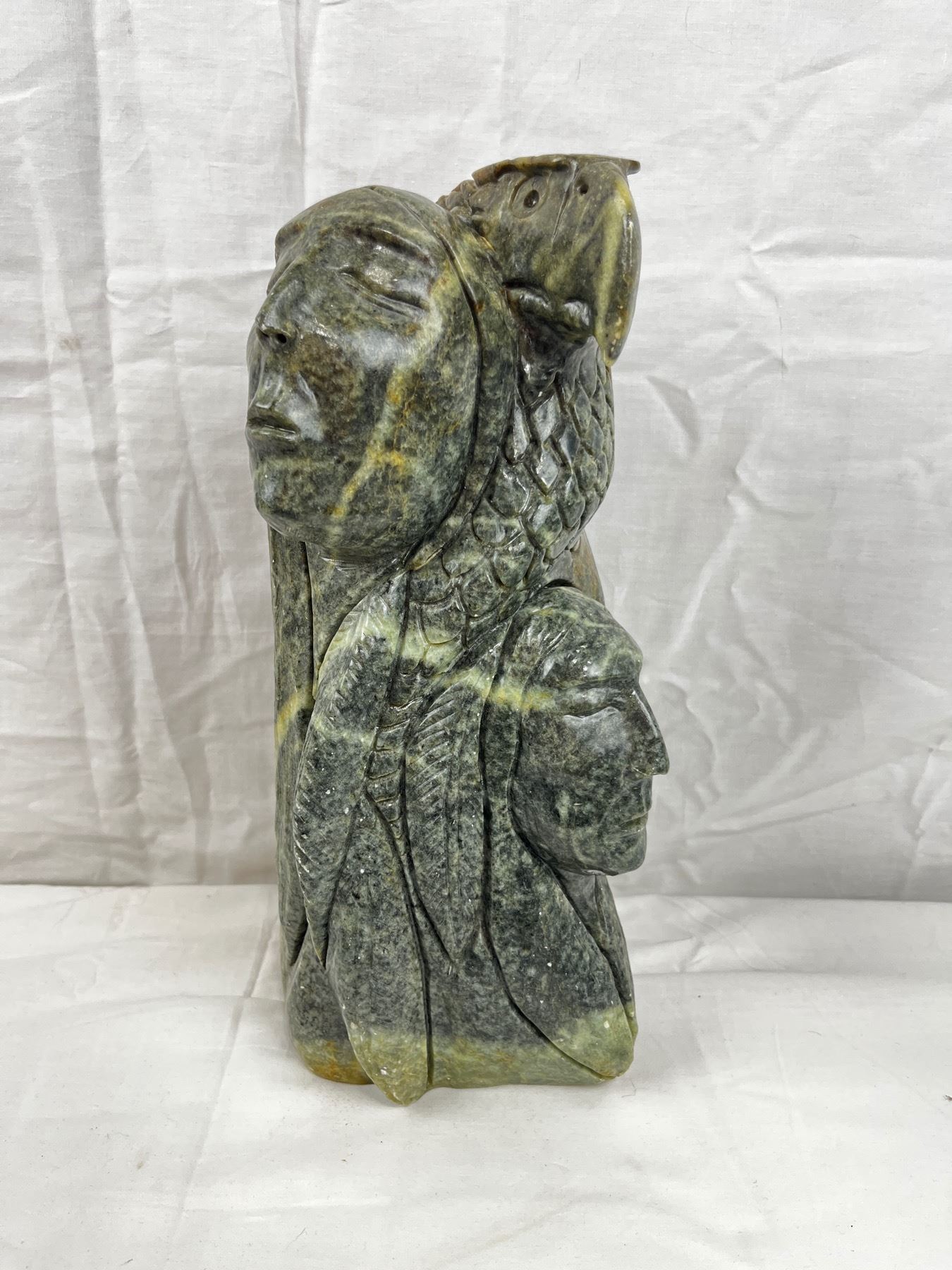 Soapstone carving Signed by Canadian Artist Clyde Drew