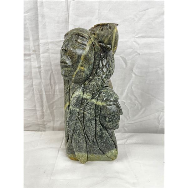 Soapstone carving - Signed by Canadian Artist Clyde Drew