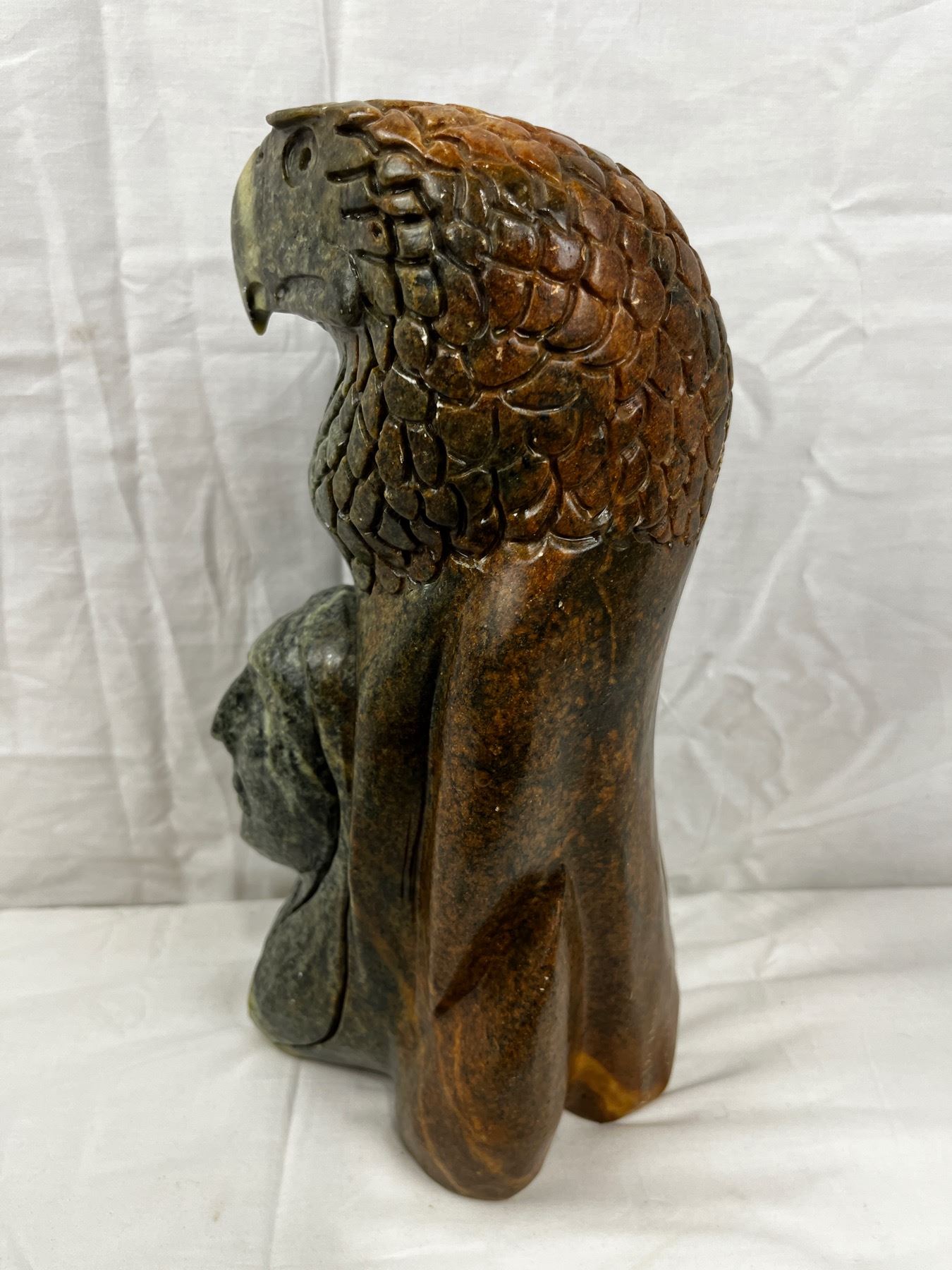 Soapstone carving Signed by Canadian Artist Clyde Drew