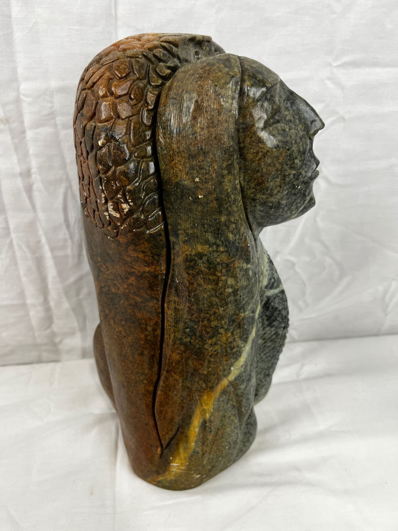 Soapstone carving Signed by Canadian Artist Clyde Drew