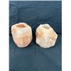 Image 1 : Himalayan Salt Rock Candle Holders