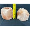 Image 4 : Himalayan Salt Rock Candle Holders