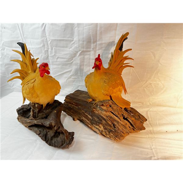 Wooden Chicken Carvings