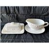 Image 1 : Banquet Signature Butter Dish and Gravy Boat with saucer stand