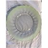 Image 1 : Midcentury Green Art Glass Plate