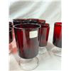 Image 5 : Luminare Cavalier Cristal d' Arques Glasses - Ruby Red