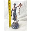 Image 4 : Bronze Blind Justice Law Statue - Signed "Mayer" 48/100