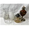 Image 1 : 2 Oil Lamps with 3 shades