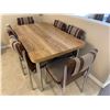 Image 1 : Vintage Table and 6 Chairs with 1 leaf
