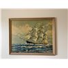 Image 2 : Framed - Signed "Frank Vininz Smith" Ship Art