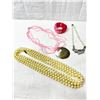 Image 1 : Faux Shell and Pearl Costume Jewelry Lot