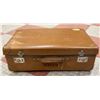 Image 1 : ANTIQUE BROWN LEATHER SUITCASE