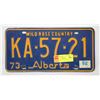 Image 1 : 193 ALBERTA LICENSE PLATE