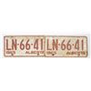 Image 1 : PAIR 1965 ALBERTA LICENSE PLATE