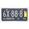 Image 1 : 1970 ALBERTA LICENSE PLATE