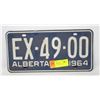 Image 1 : 1964 ALBERTA LICENSE PLATE