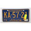 Image 1 : 1973 ALBERTA LICENSE PLATE
