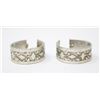 Image 1 : ORNATE SILVER HOOP EARRINGS