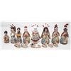 Image 1 : SET OF 1960S HAND PAINTED NATIVITY SET CLAY