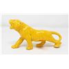 Image 1 : DECORATIVE 1950S CERAMIC LION YELLOW