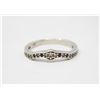 Image 1 : 925 SILVER RING W SM DIAMOND AND SAPPHIRES