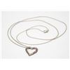Image 1 : 925 SILVER CHAIN W SILVER HEART PENDANT