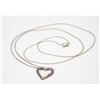 925 SILVER CHAIN W SILVER HEART PENDANT