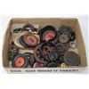 Image 1 : BOX ANTIQUE TOY TIRES AND WHEELS