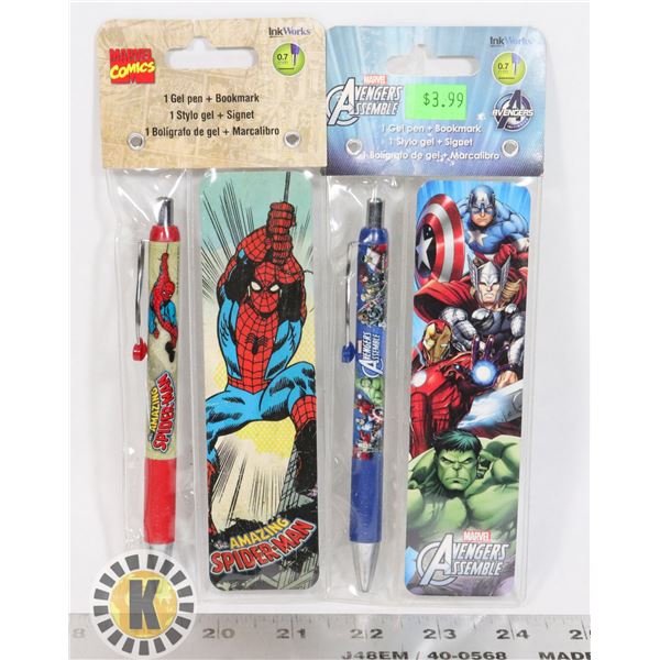 LOT OF 2 MARVEL PENS