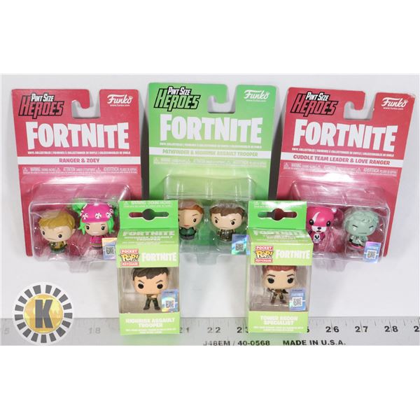 LOT OF MINI FORTNITE FUNKO COLLECTIBLES