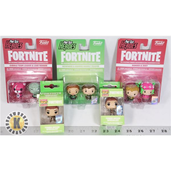 LOT OF MINI FORTNITE FUNKO COLLECTIBLES