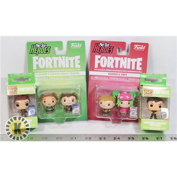 LOT OF MINI FORTNITE FUNKO COLLECTIBLES