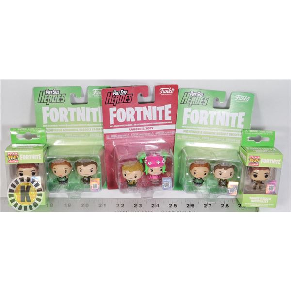 LOT OF MINI FORTNITE FUNKO COLLECTIBLES