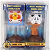 LOT OF 2 WACKY WOBBLER ANGRY BIRDS STAR WARS