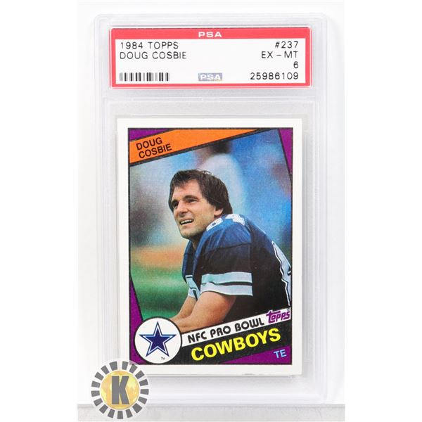 1984 TOPPS DOUG COSBIE PSA GRADED 6 CARD