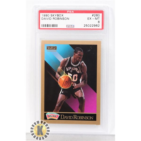 1990 SKYBOX DAVID ROBINSON PSA GRADED 6 CARD